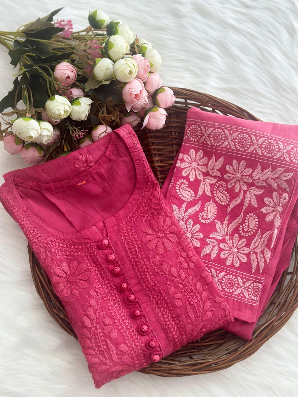 Dobby Cotton Dyeable kurti