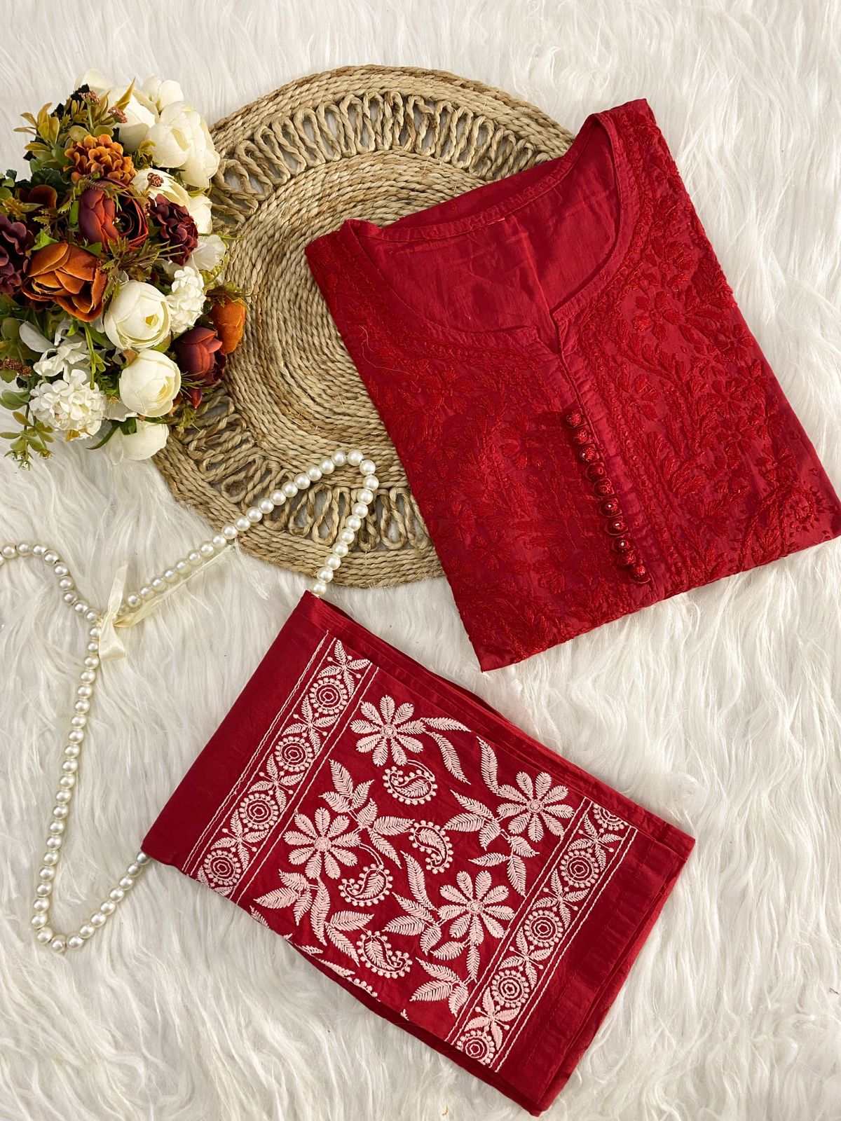 Dobby Cotton Dyeable kurti