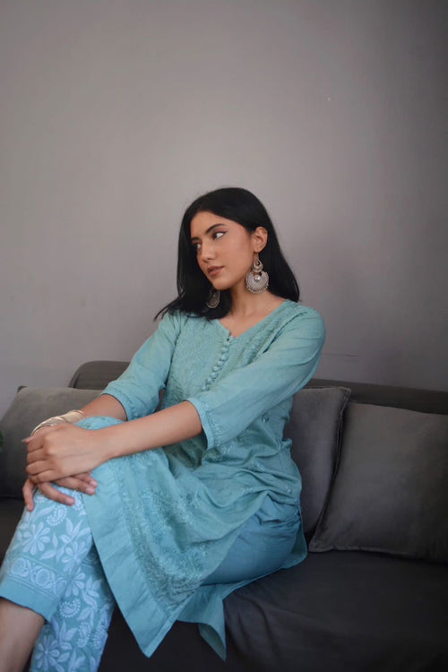 Dobby Cotton Dyeable kurti