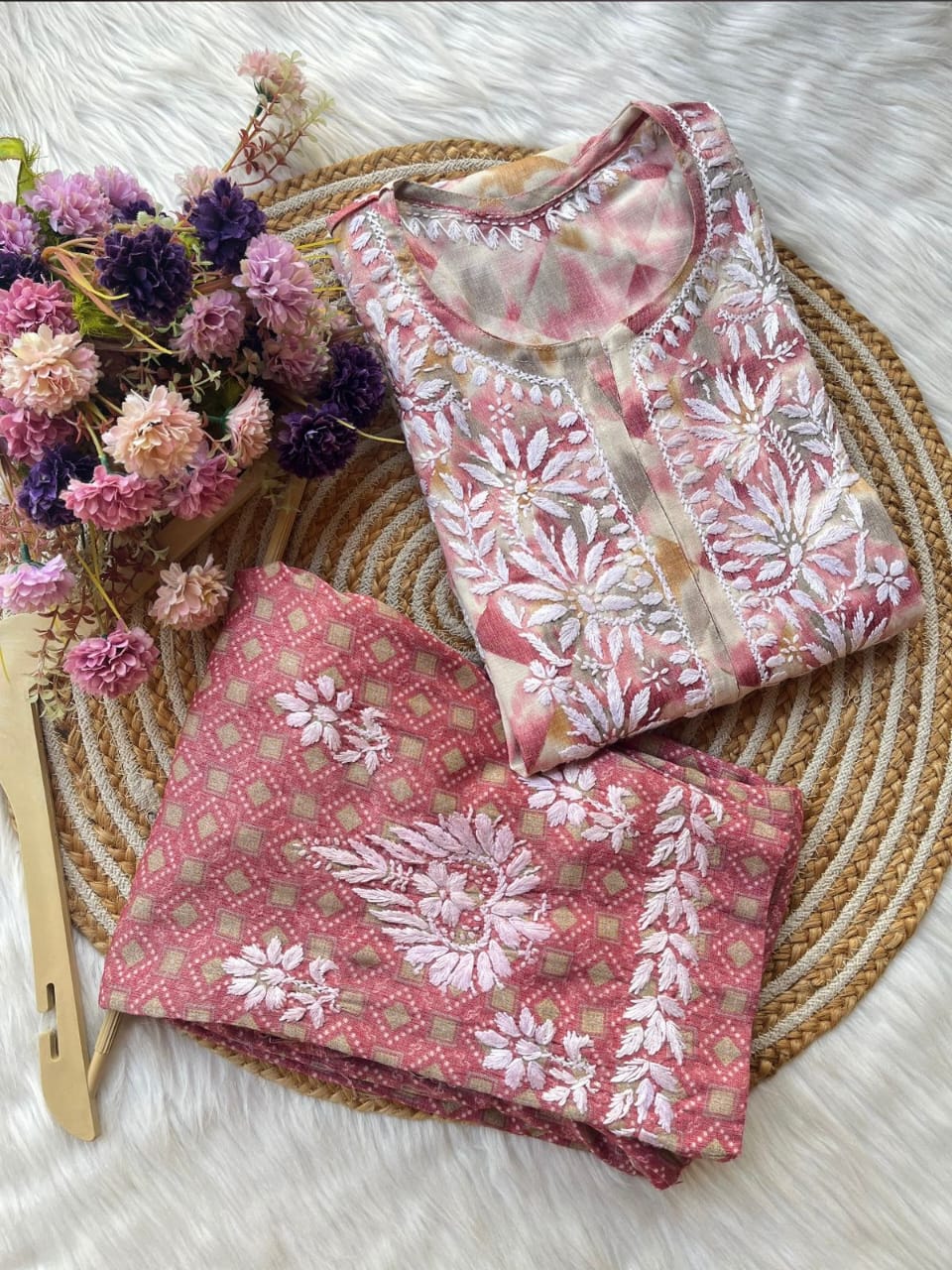 Modal Print kurti Plazo set
