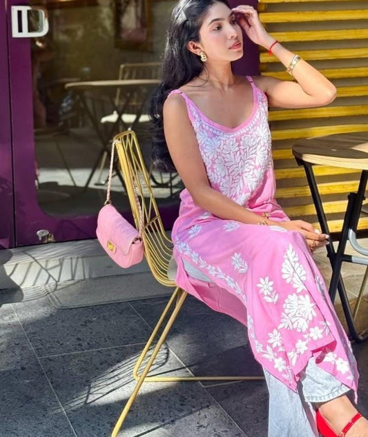 Rayon Straps kurti
